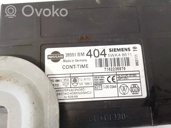 Nissan Almera N16 Moduł / Sterownik komfortu 28551bm404