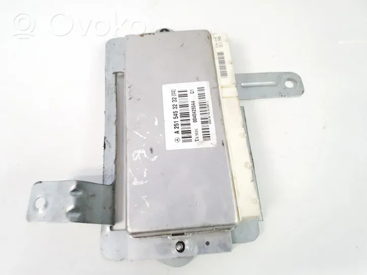 Mercedes-Benz ML W164 Module de commande suspension pneumatique arrière a2515453232