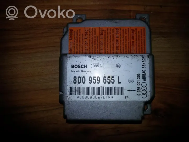 Audi A4 S4 B5 8D Gaisa spilvenu vadības bloks 8D0959655L