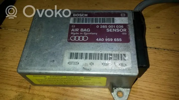 Audi 80 90 S2 B4 Oro pagalvių valdymo blokas 0285001036