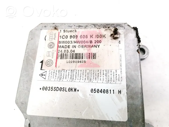 Volkswagen Polo Airbag control unit/module 1C0909605K