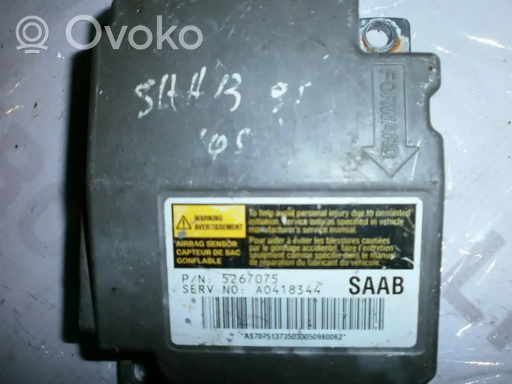 Saab 9-5 Module de contrôle airbag 5267075