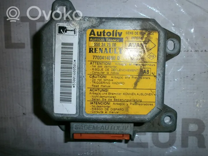 Renault Megane I Module de contrôle airbag 7700414090D