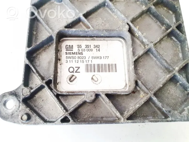 Opel Signum Engine control unit/module 55351342