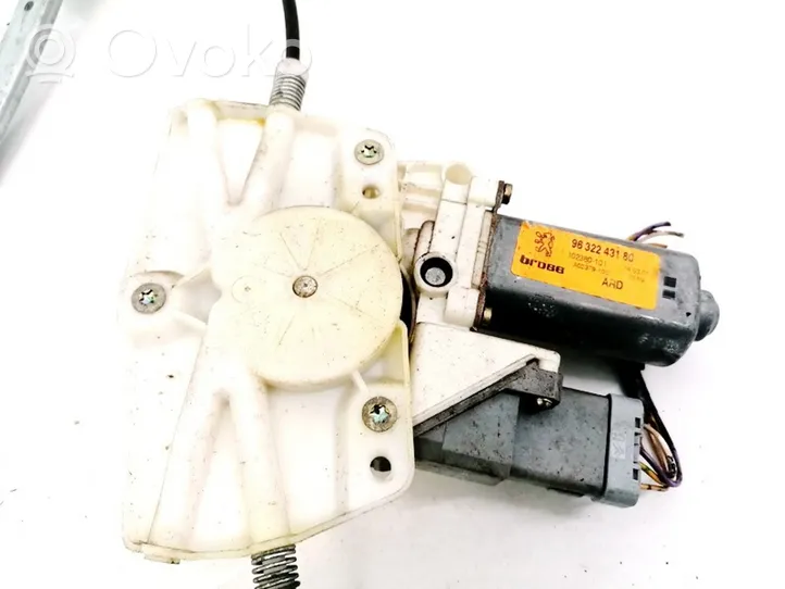 Peugeot 607 Rear door window regulator motor 9632243180