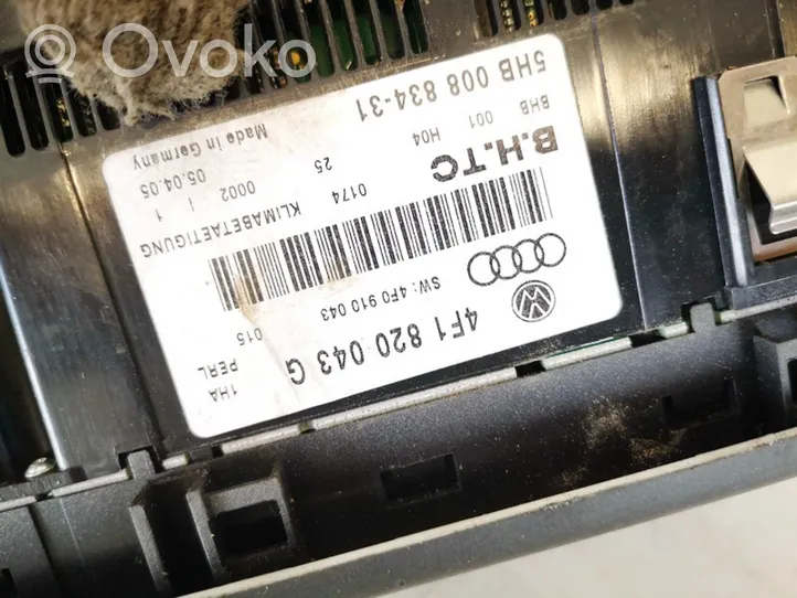 Audi A6 S6 C6 4F Steuergerät Klimaanlage 4f1820043g