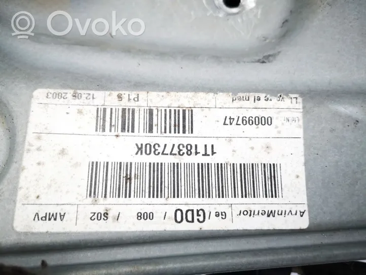 Volkswagen Touran I Elektryczny podnośnik szyby drzwi bocznych / przesuwnych 1t1837730k