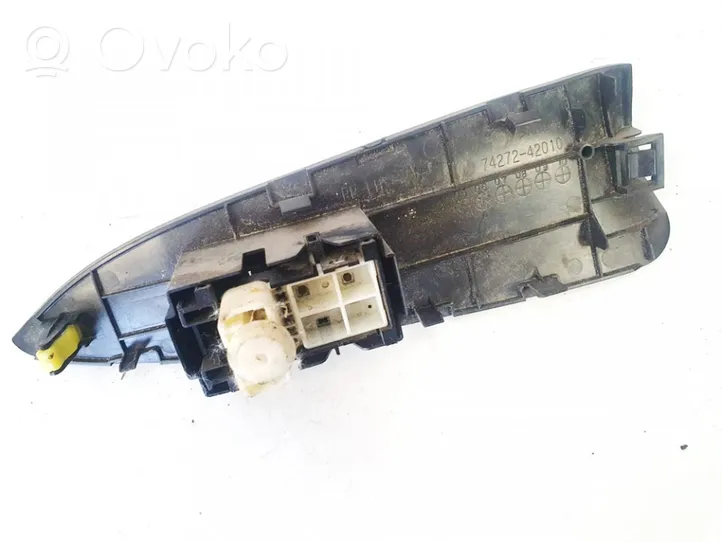 Toyota RAV 4 (XA30) Interruttore di controllo dell’alzacristalli elettrico 7427242010