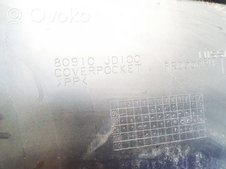 Nissan Qashqai Apmušimas priekinių durų (obšifke) 80910JD100