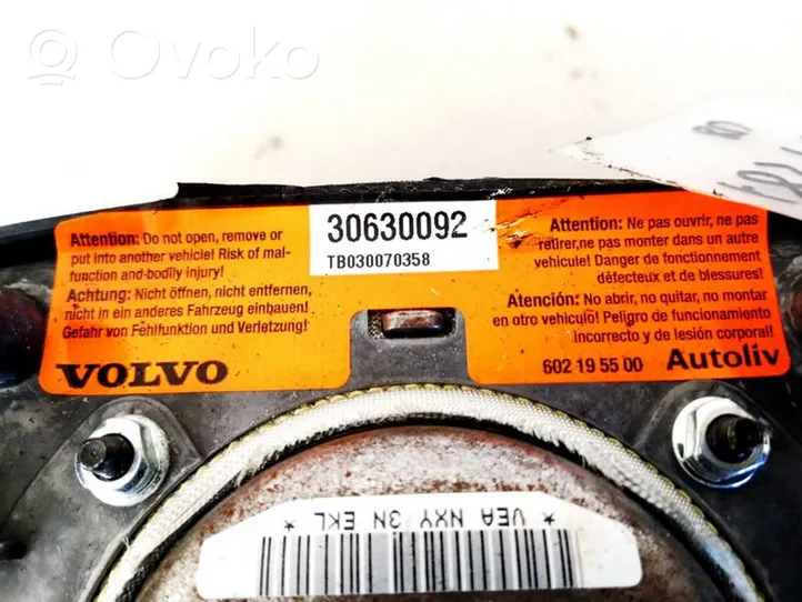 Volvo S40, V40 Airbag de volant 30630092