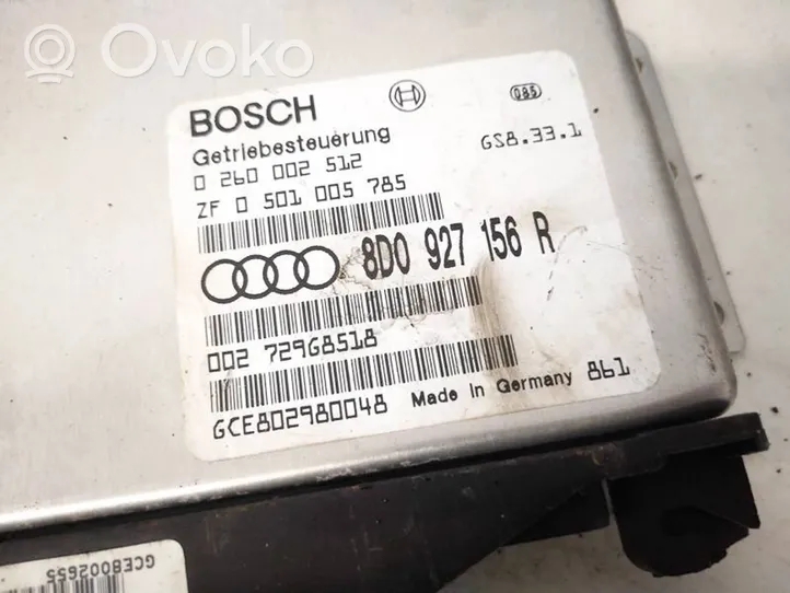 Audi A4 S4 B5 8D Vaihdelaatikon ohjainlaite/moduuli 8d0927156r