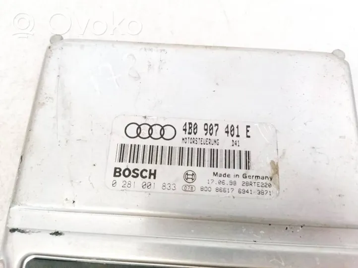 Audi A6 S6 C5 4B Calculateur moteur ECU 4B0907401E