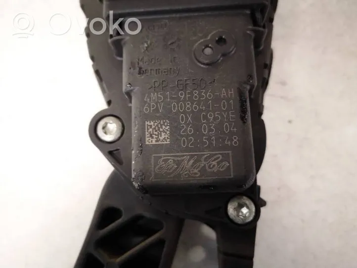 Volvo V50 Accelerator throttle pedal 4m519f836ah