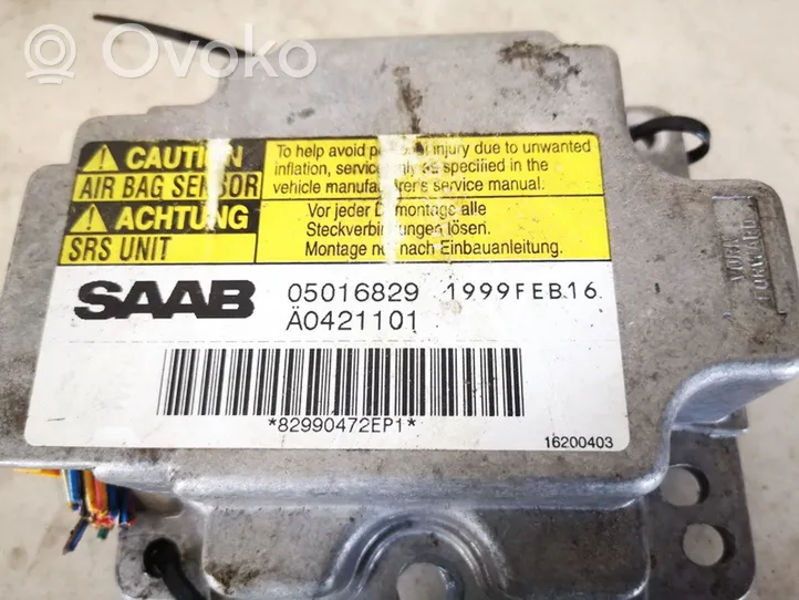 Saab 9-3 Ver1 Sterownik / Moduł Airbag 05016829