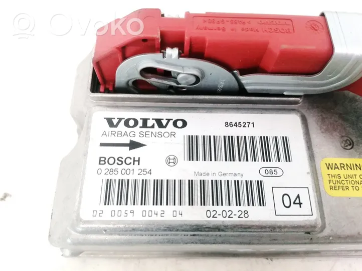 Volvo S60 Oro pagalvių valdymo blokas 8645271