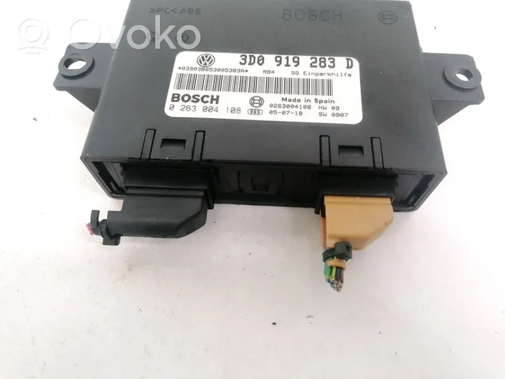 Volkswagen Phaeton Parking PDC control unit/module 3D0919283D