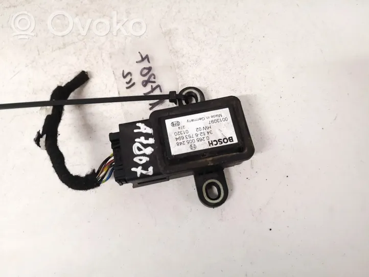 BMW 3 E46 Sensor ESP de aceleración de frecuencia del intermitente 0265005248