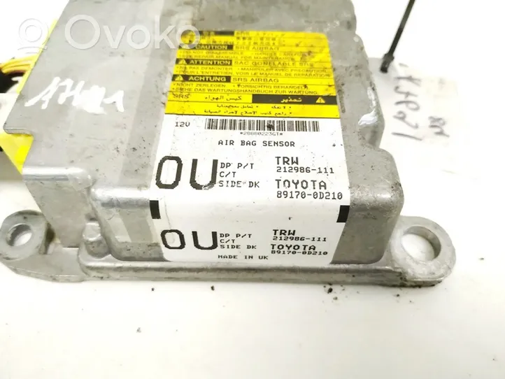 Toyota Yaris Module de contrôle airbag 891700D210