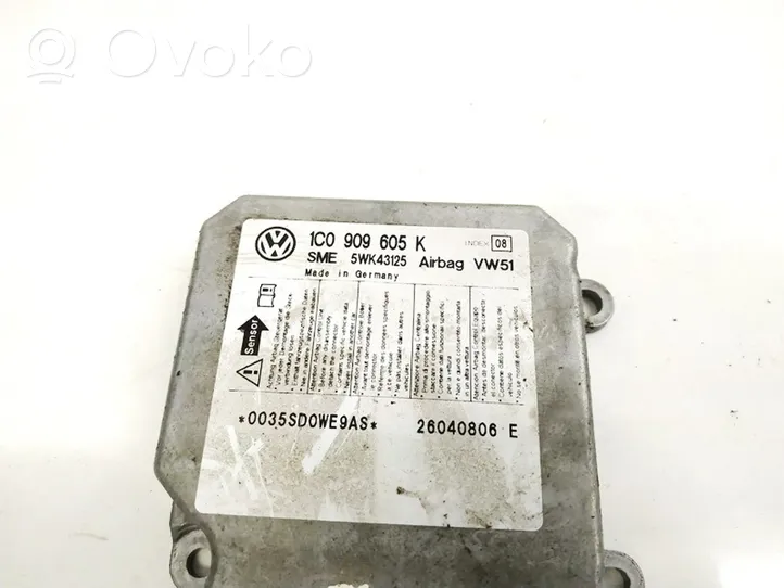 Volkswagen Polo Airbag control unit/module 1C0909605K