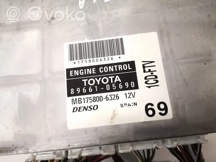 Toyota Avensis T250 Engine control unit/module 8966105690