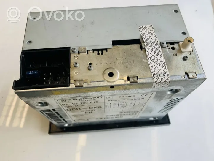 Opel Tigra B Radio/CD/DVD/GPS-pääyksikkö 93182816