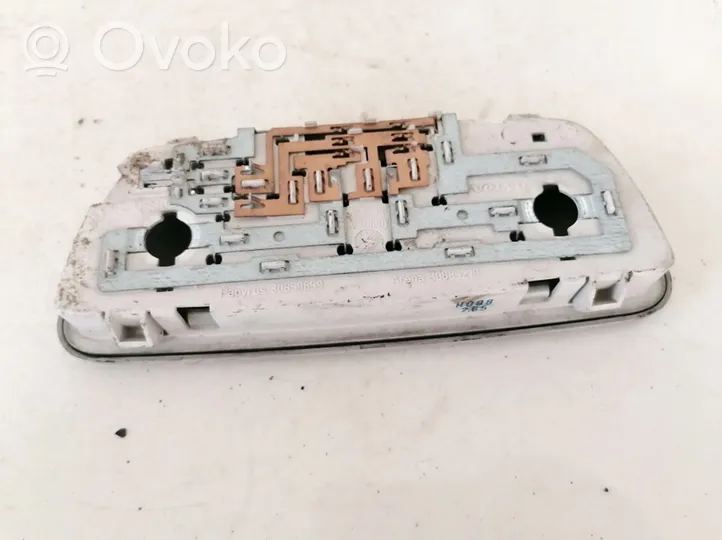 Volvo V50 Lampka podsufitki tylna 30859659