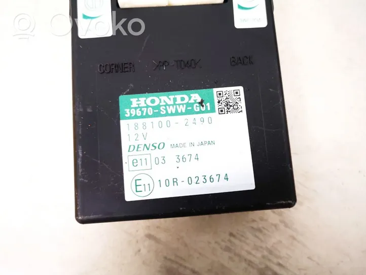 Honda CR-V Parkošanas (PDC) vadības bloks 39670swwg01
