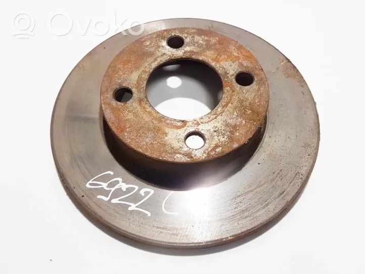 Audi 80 90 B3 Front brake disc neventiliuojamas