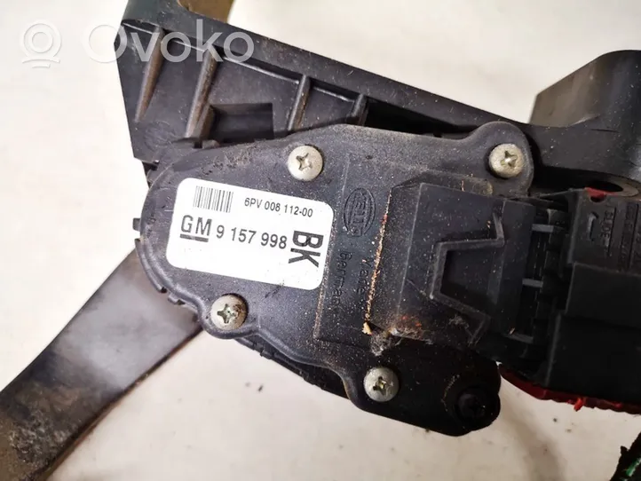 Opel Astra H Accelerator throttle pedal 9157998bk