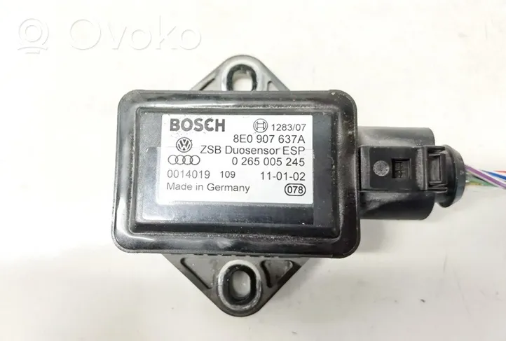 Audi A6 S6 C5 4B ESP acceleration yaw rate sensor 0265005245