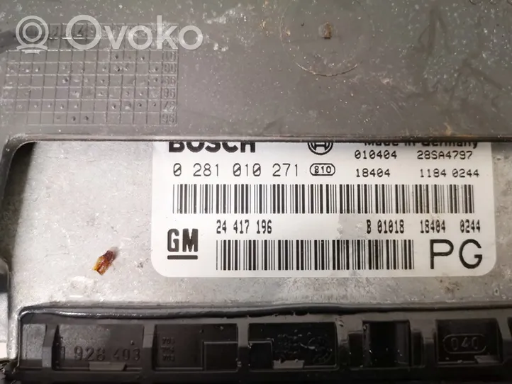 Opel Vectra B Calculateur moteur ECU 24417196