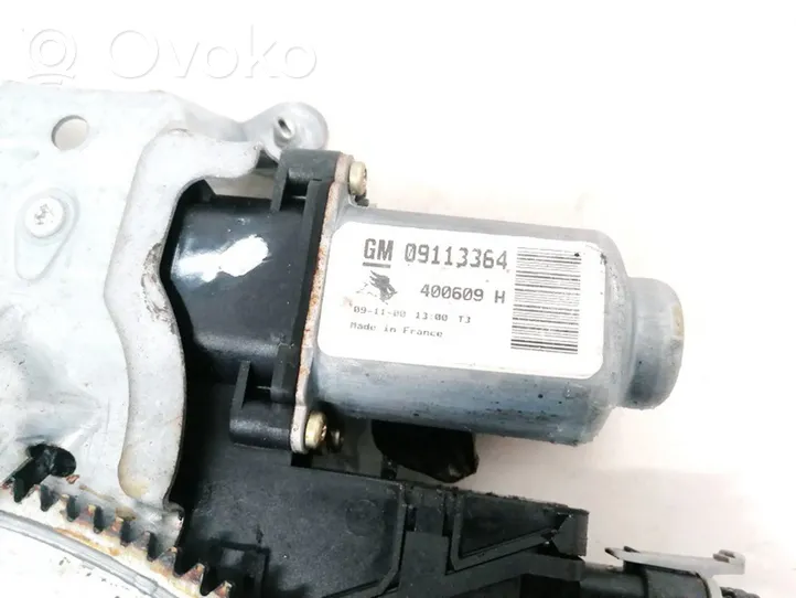 Opel Corsa C Priekinis varikliukas langų pakėlėjo 09113364