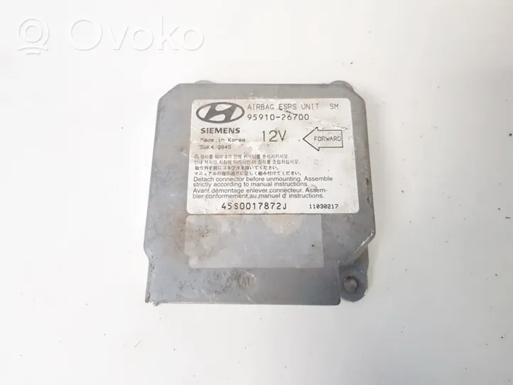 Hyundai Santa Fe Airbag control unit/module 9591026700