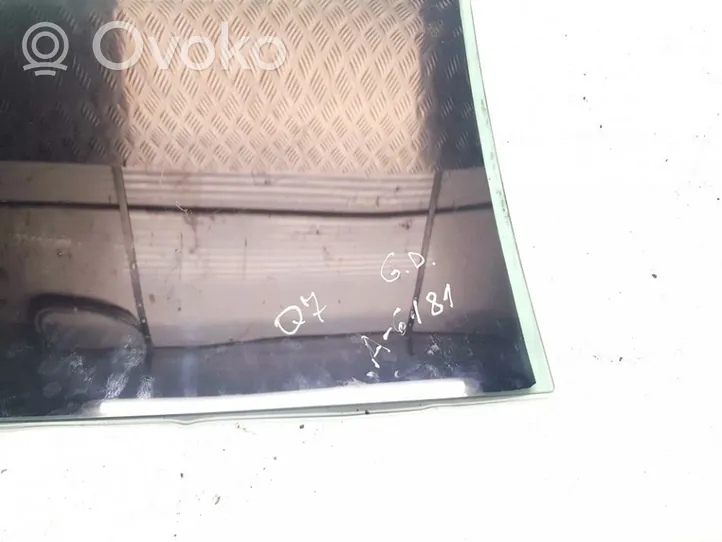 Audi Q7 4L Takaoven ikkunalasi 43r001582