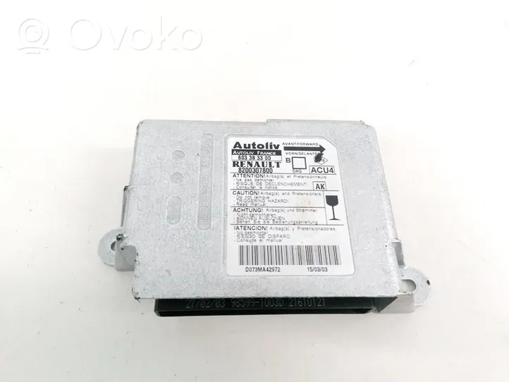 Renault Megane II Module de contrôle airbag 8200307800