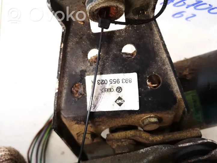 Audi 80 90 B3 Mechanizm i silniczek wycieraczek szyby przedniej / czołowej 893955023a