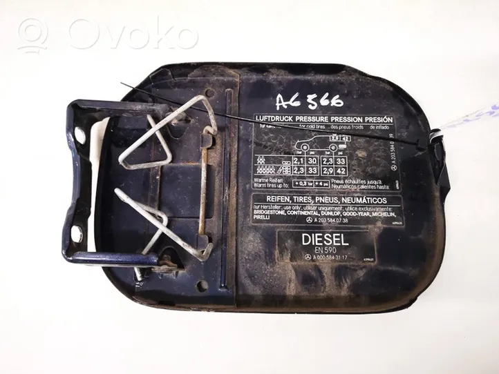 Mercedes-Benz C W203 Sportello del serbatoio del carburante a0005843117