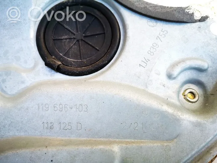Volkswagen Golf IV Elektriskā loga pacelšanas mehānisma komplekts 1j4839755