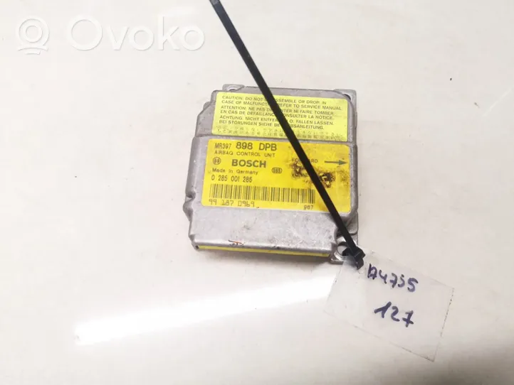 Mitsubishi Carisma Oro pagalvių valdymo blokas 0285001286