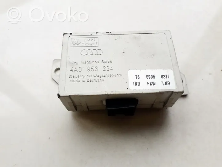 Audi A6 S6 C4 4A Imobilaizera vadības bloks 4A0953234