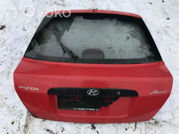 Hyundai Accent Tailgate/trunk/boot lid raudonas