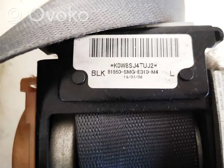 Honda Civic Front seatbelt 81850smge010m4