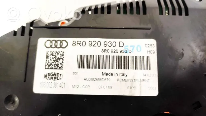 Audi Q5 SQ5 Nopeusmittari (mittaristo) 8R0920930D