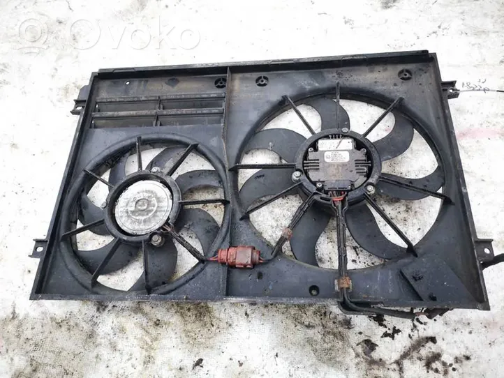 Volkswagen PASSAT B6 Radiator cooling fan shroud 1k0121205g