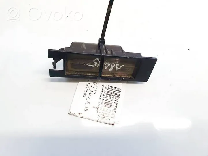 Opel Astra H Lampa oświetlenia tylnej tablicy rejestracyjnej 13139990