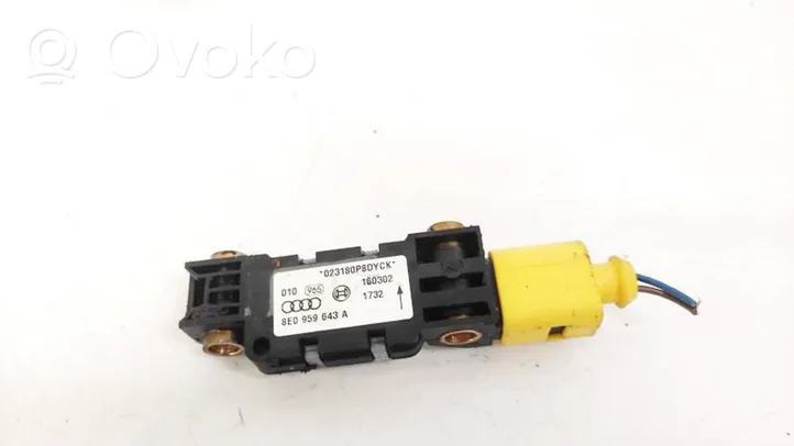 Audi A4 S4 B6 8E 8H Airbag deployment crash/impact sensor 8E0959643A