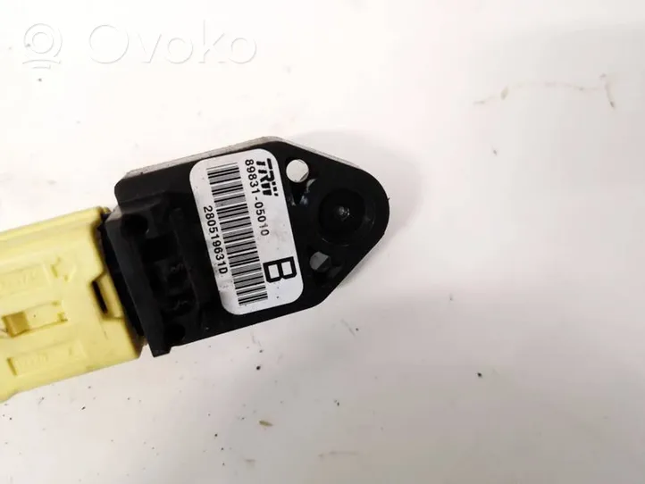 Toyota Corolla Verso AR10 Sensor impacto/accidente para activar Airbag 8983105010