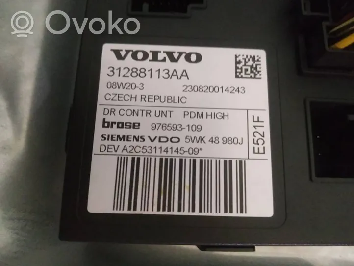 Volvo V50 Silniczek podnośnika szyby drzwi przednich 31288113aa