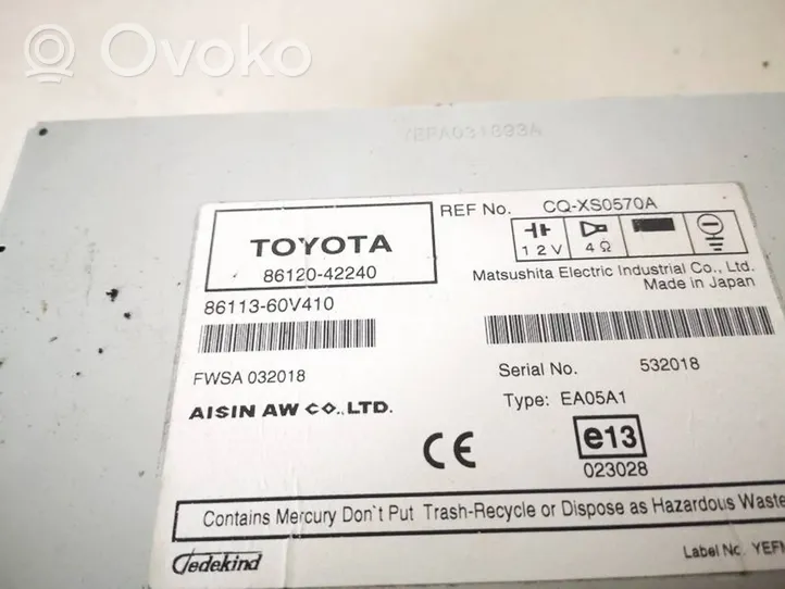 Toyota RAV 4 (XA30) Radio/CD/DVD/GPS-pääyksikkö 8612042240
