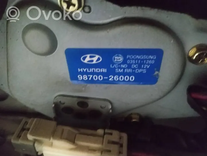 Hyundai Santa Fe Takalasinpyyhkimen moottori 9870026000